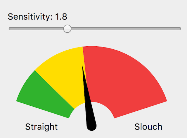 Slouchcam app screen